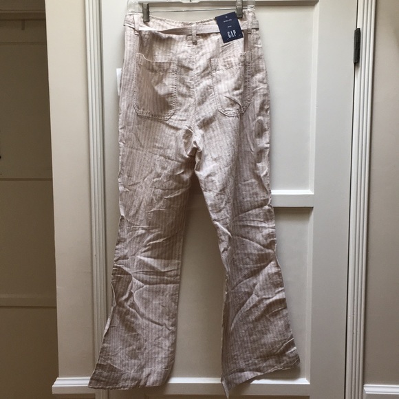 Nwt Gap Linen pants with tie belt Sz 12 - Picture 2 of 5